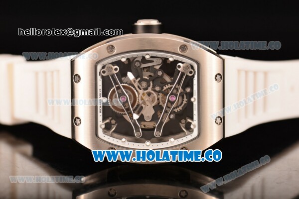 Richard Mille RM 038 Asia Automatic Steel Case with Skeleton Dial and White Inner Bezel - Click Image to Close